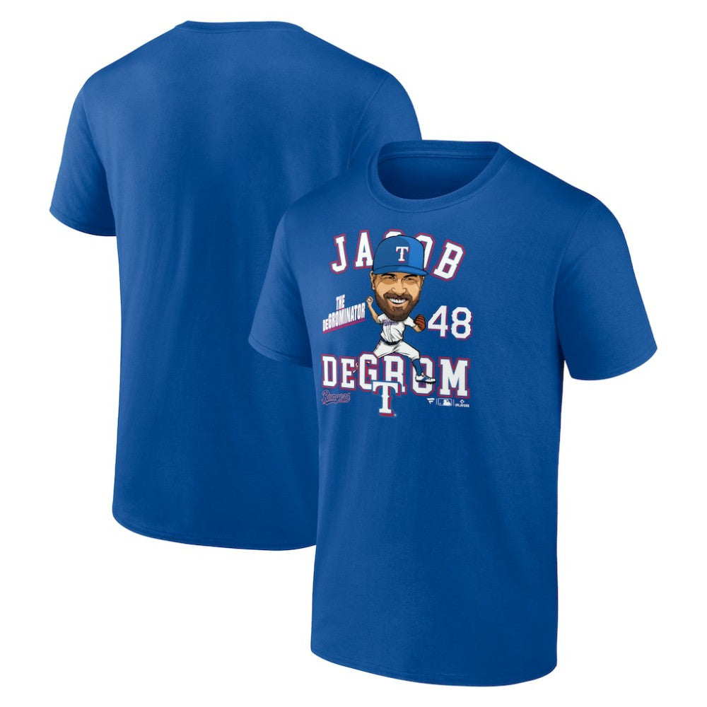 Jacob deGrom Texas Rangers Caricature T-Shirt Royal