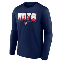 Washington Nationals Defend the District Long Sleeve T-Shirt Navy