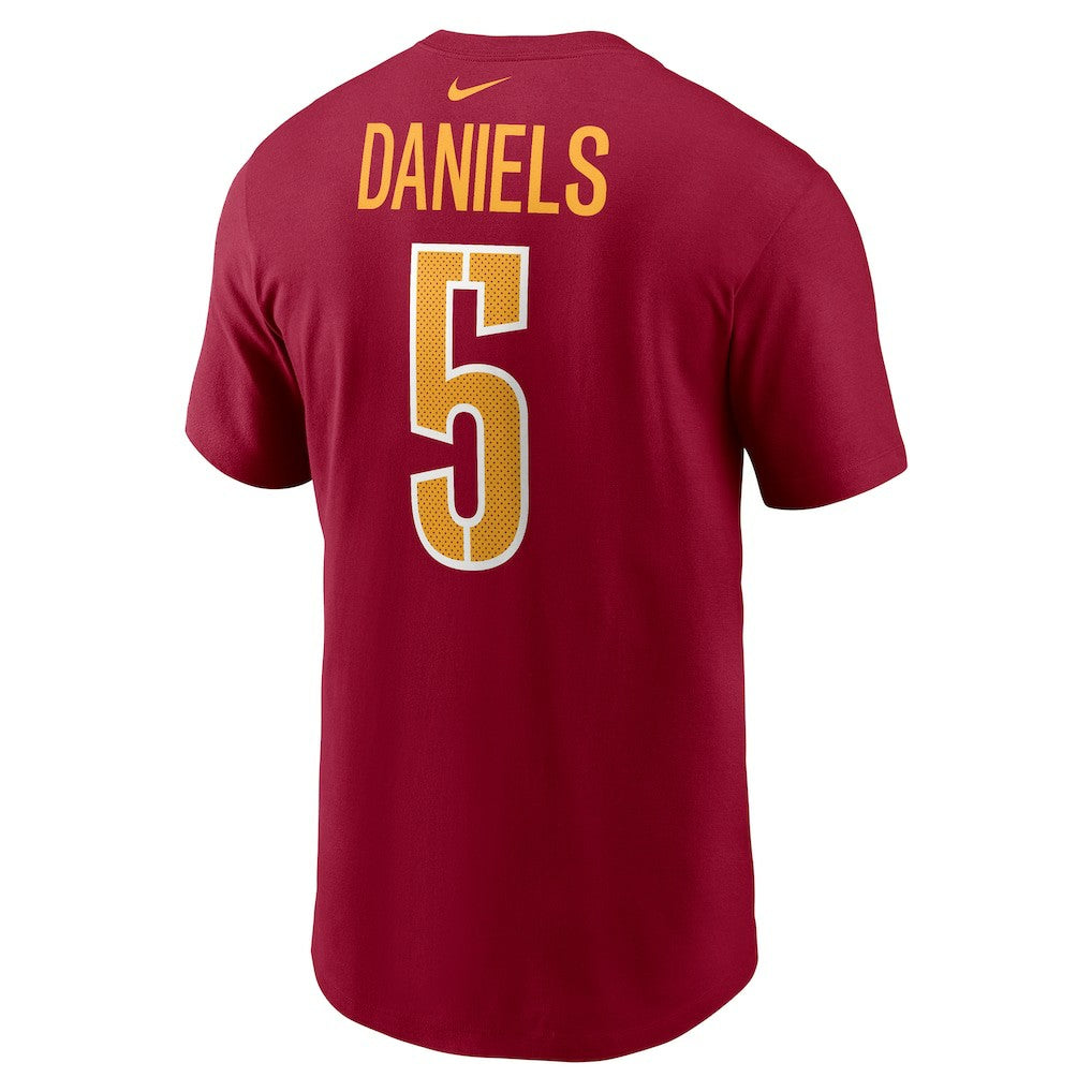Jayden Daniels Washington Commanders Youth Fuse Name & Number T-Shirt - Burgundy outlet