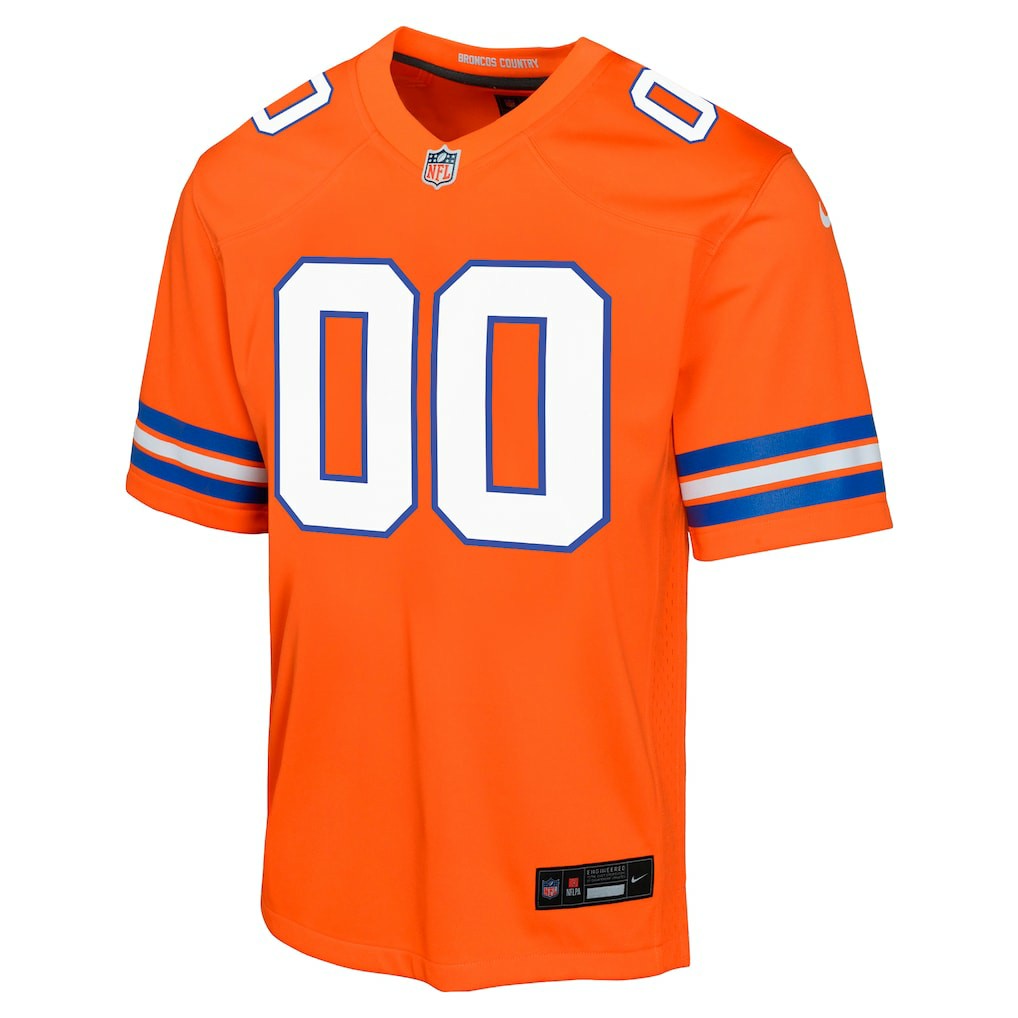 Denver Broncos Youth Mile High Collection 1977 Throwback Custom Game Jersey - Orange for sale