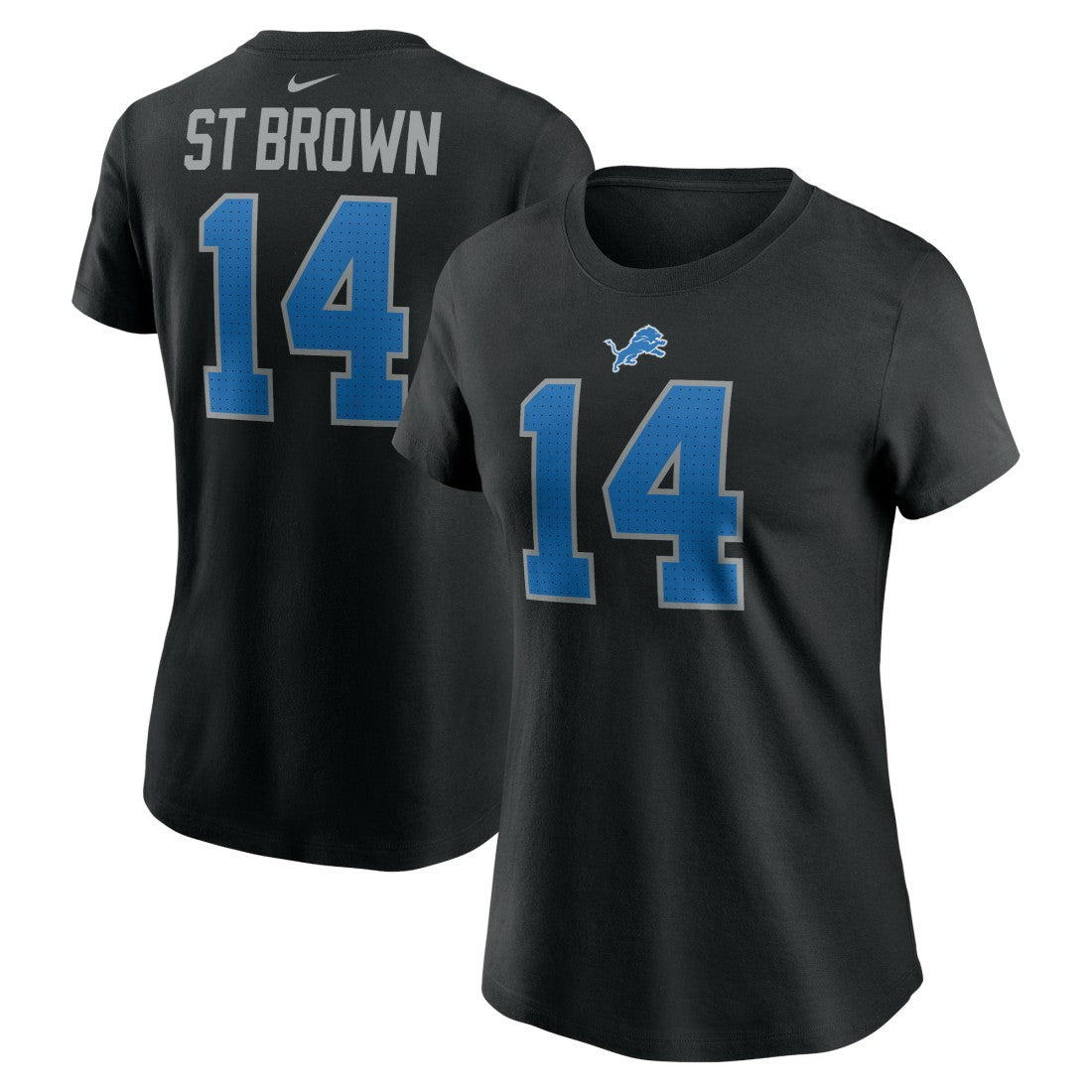 Amon-Ra St. Brown Detroit Lions Women's Player Name & Number T-Shirt - Black discount