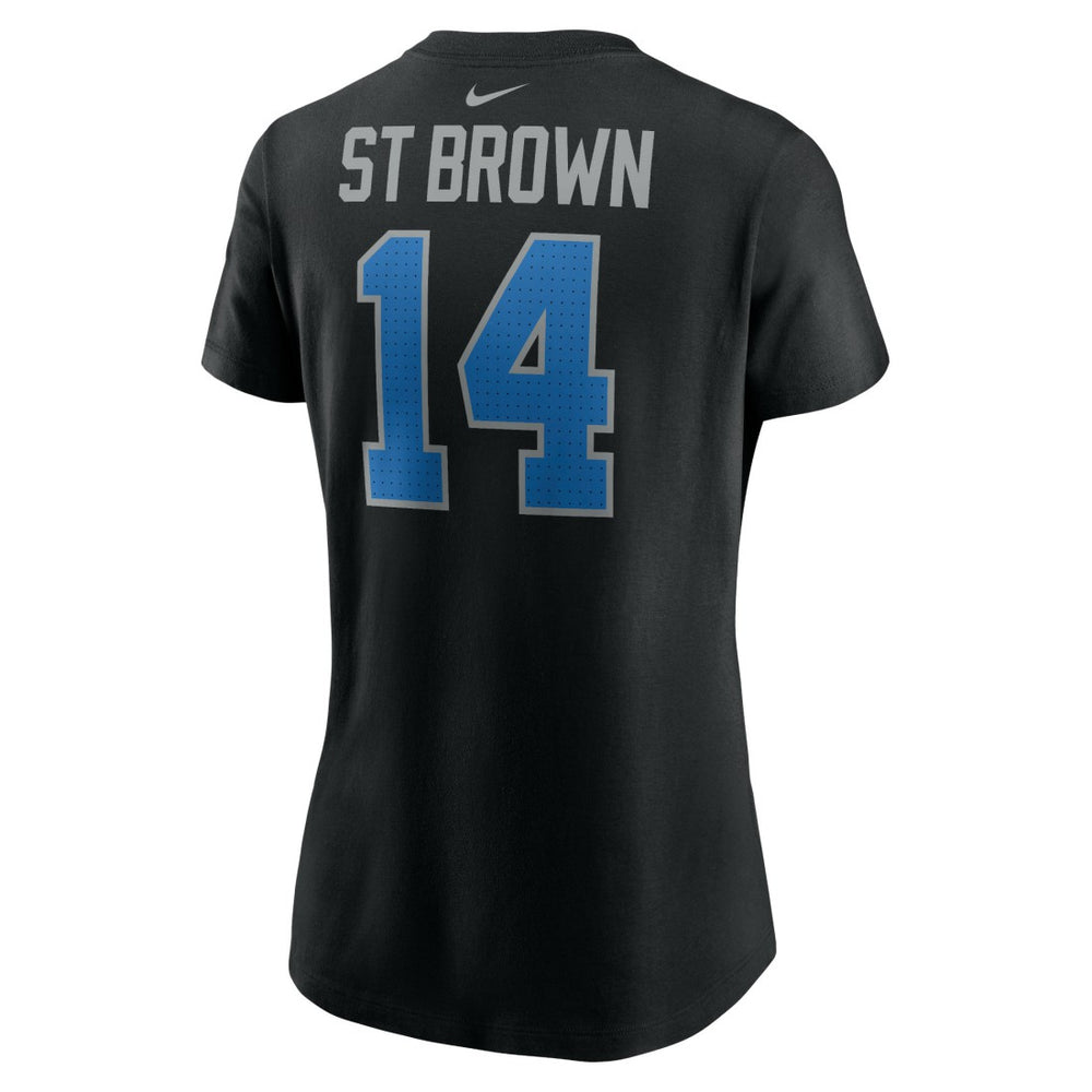 Amon-Ra St. Brown Detroit Lions Women's Player Name & Number T-Shirt - Black discount