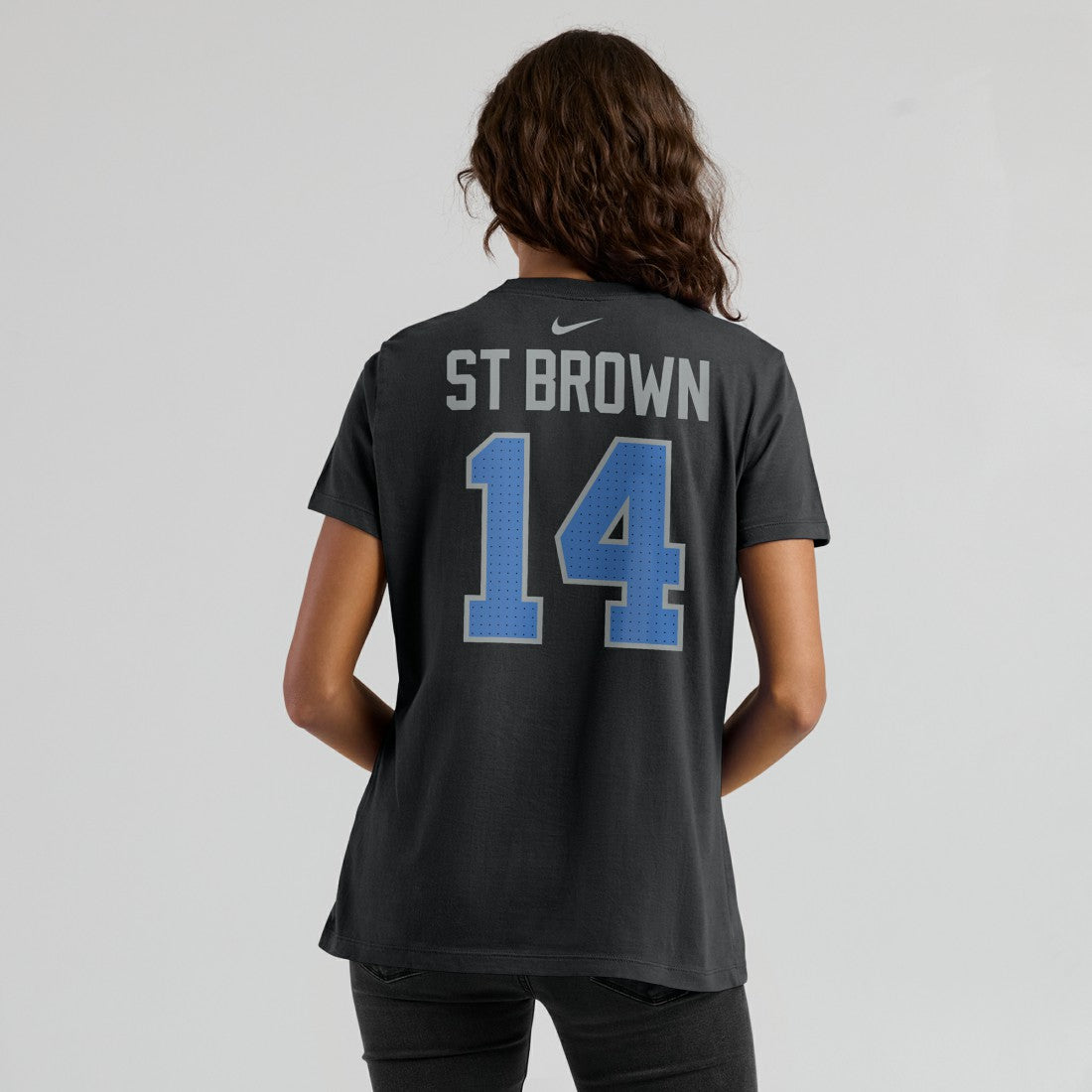 Amon-Ra St. Brown Detroit Lions Women's Player Name & Number T-Shirt - Black discount