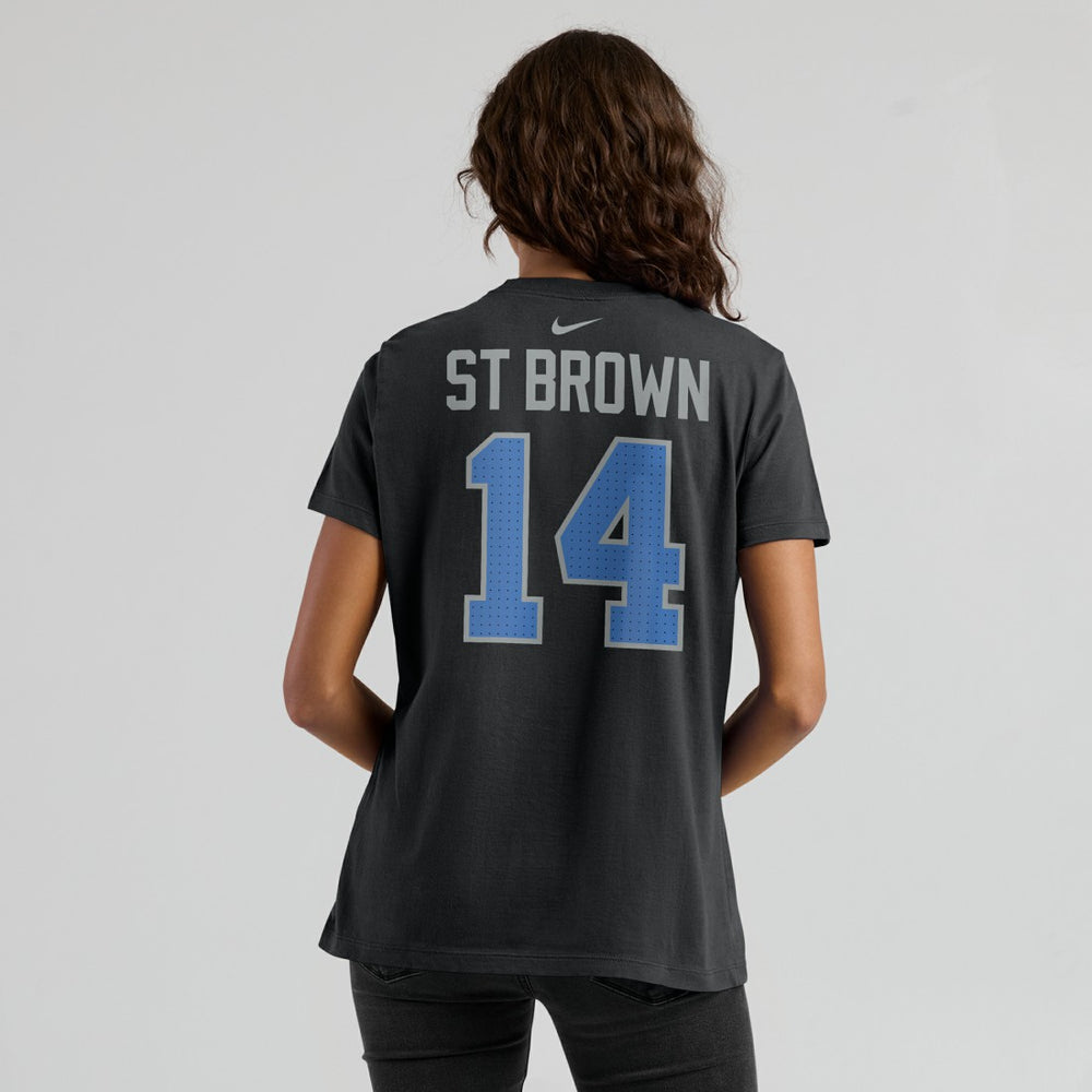 Amon-Ra St. Brown Detroit Lions Women's Player Name & Number T-Shirt - Black discount