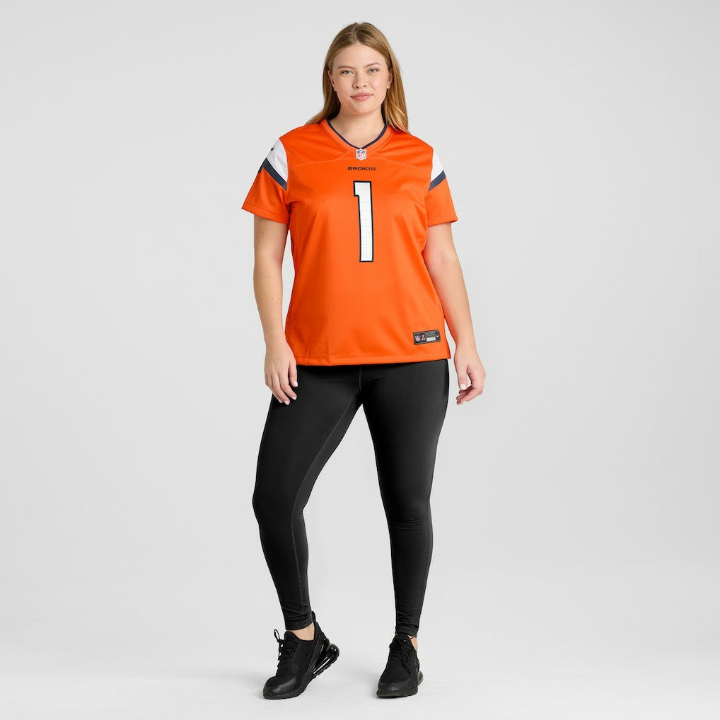 Denver Broncos Women's #1 Mom Game Jersey - Orange sale