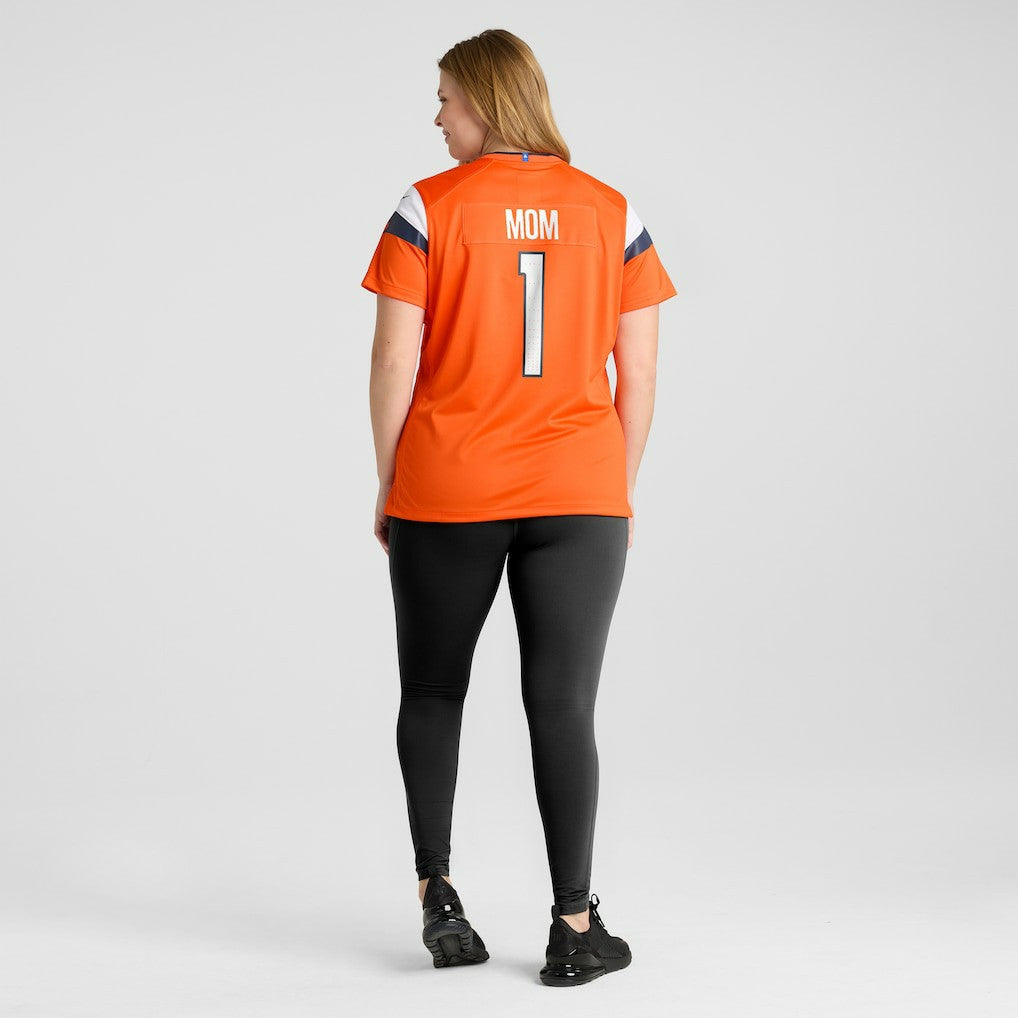 Denver Broncos Women's #1 Mom Game Jersey - Orange sale