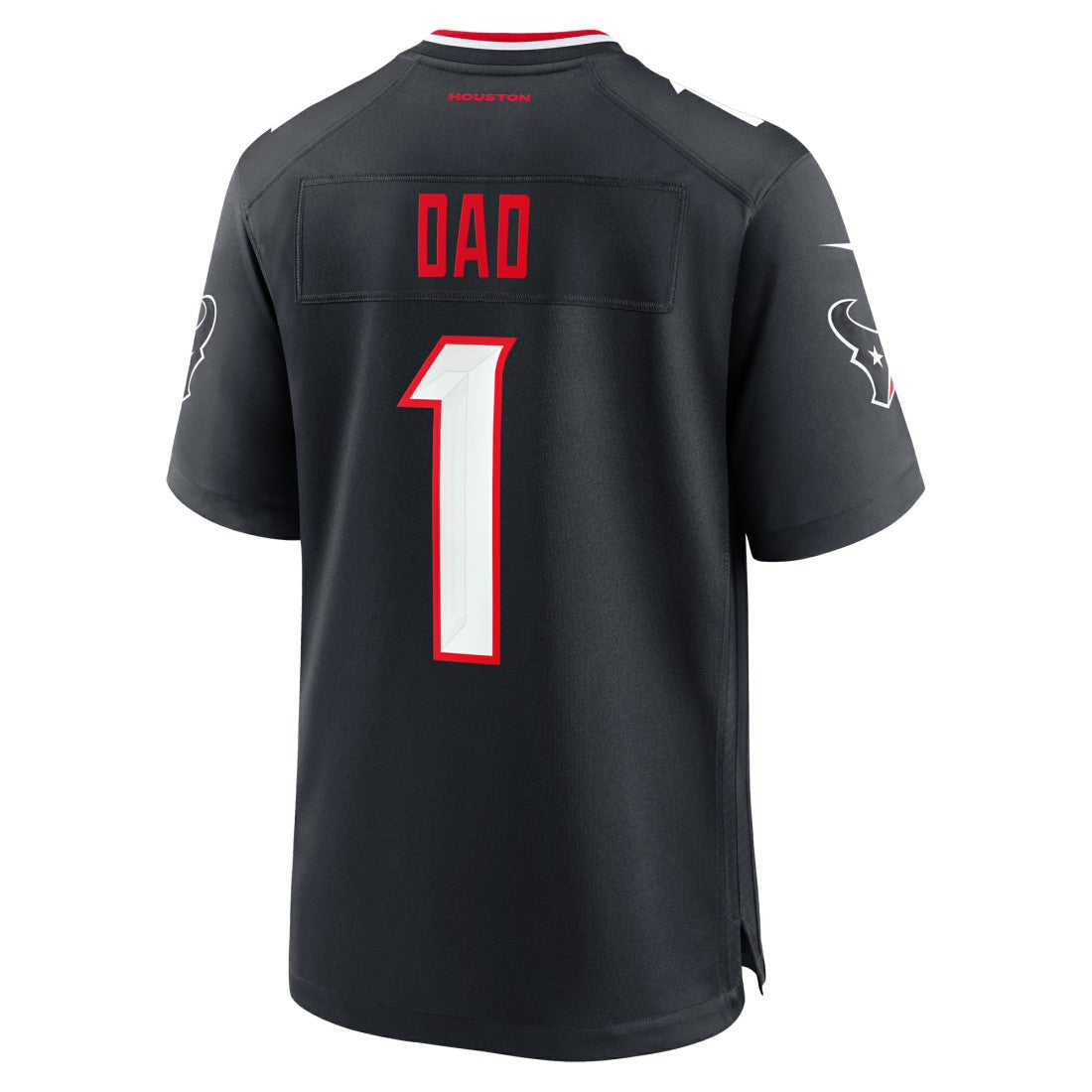Houston Texans #1 Dad Game Jersey - Navy discount