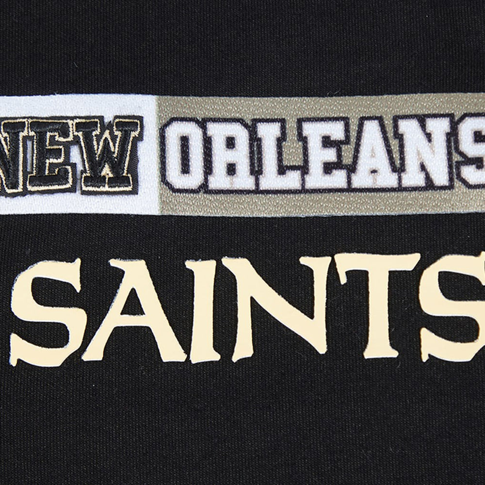 New Orleans Saints Pro Standard Women's Split Logo Full-Zip Hoodie - Black outlet