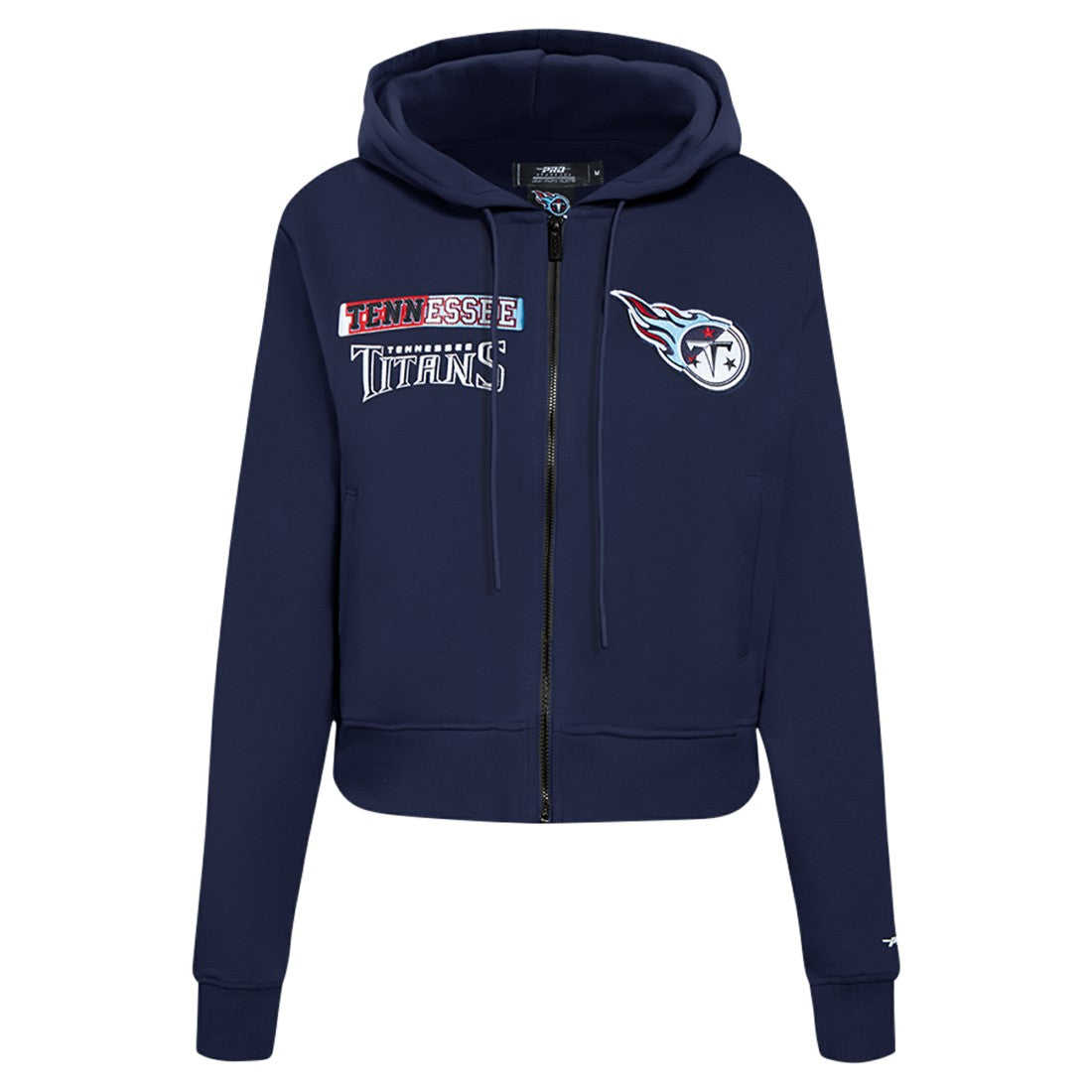 Tennessee Titans Pro Standard Women's Split Logo Full-Zip Hoodie - Navy cheap