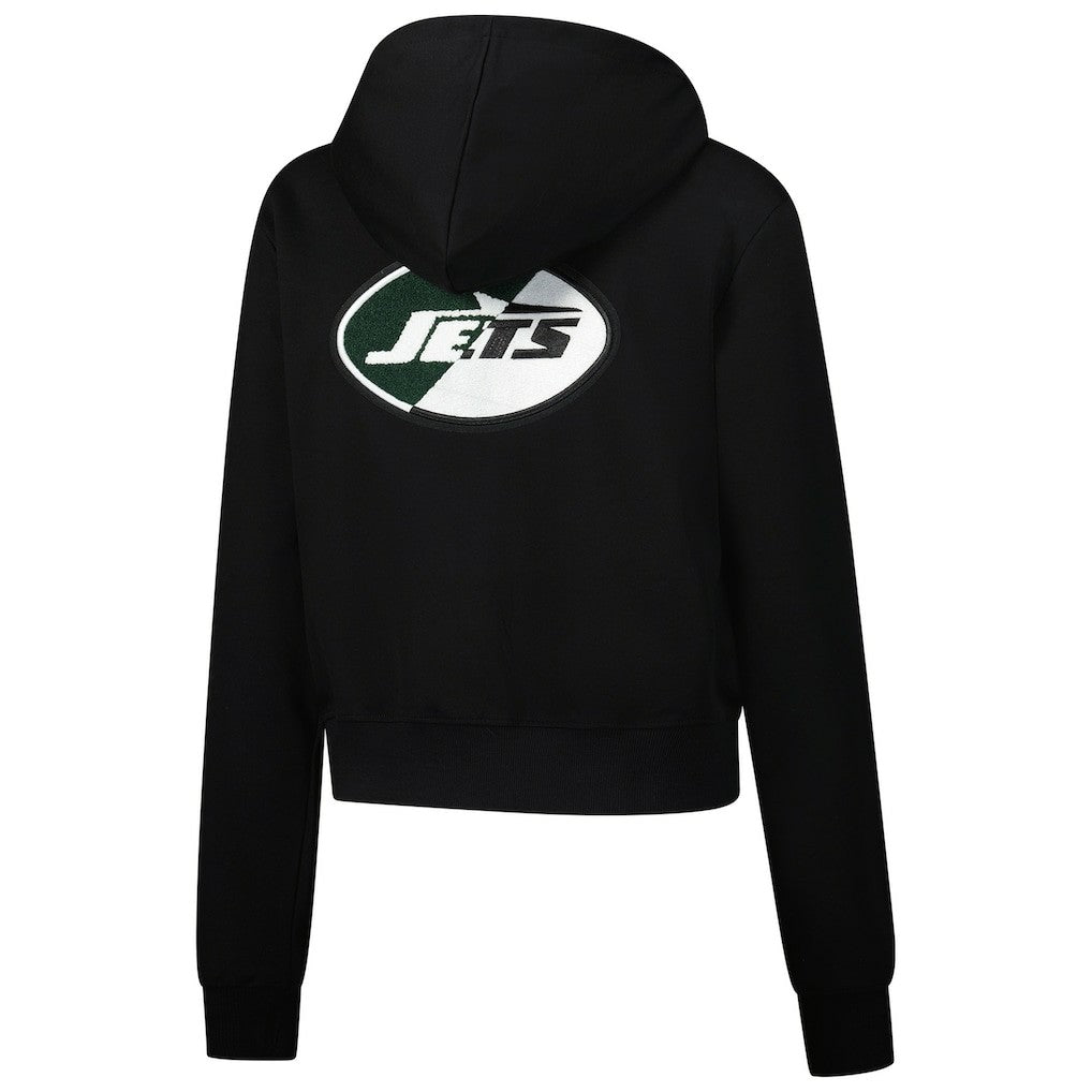New York Jets Pro Standard Women's Split Logo Full-Zip Hoodie - Black for sale