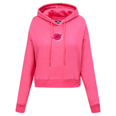 Miami Dolphins Pro Standard Women's Triple Pink Cropped Fleece Pullover Hoodie - Pink on sale