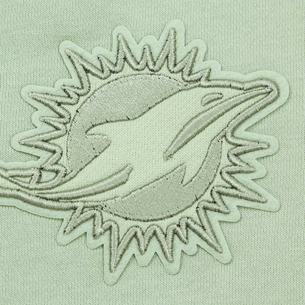 Miami Dolphins Pro Standard Women's Oversized Cropped Neutral Pullover Sweatshirt - Light Green for sale