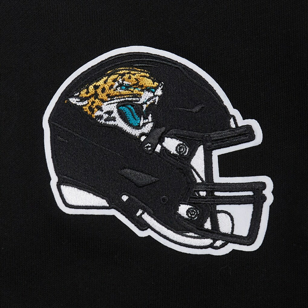 Jacksonville Jaguars Pro Standard Women's Jeweled Cropped Pullover Hoodie - Black discount