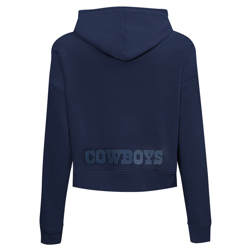 Dallas Cowboys Pro Standard Women's Jeweled Cropped Pullover Hoodie - Navy outlet