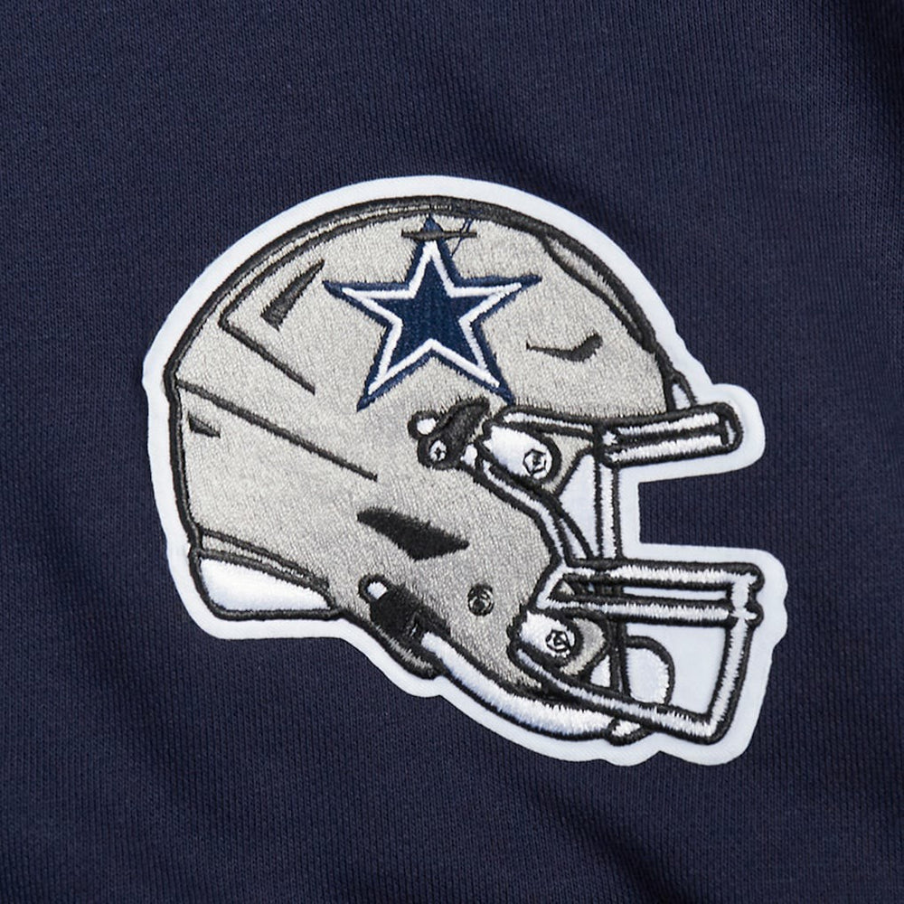 Dallas Cowboys Pro Standard Women's Jeweled Cropped Pullover Hoodie - Navy outlet