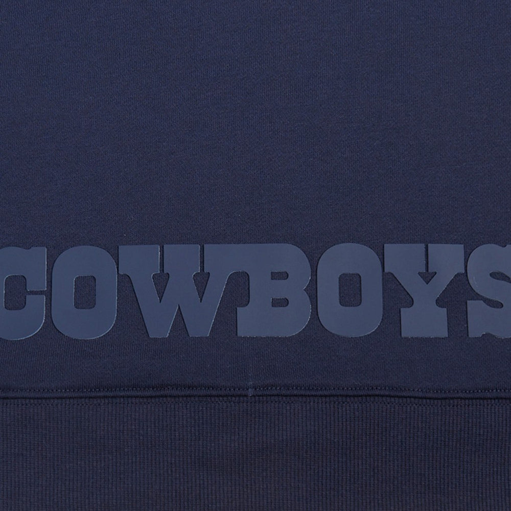 Dallas Cowboys Pro Standard Women's Jeweled Cropped Pullover Hoodie - Navy outlet