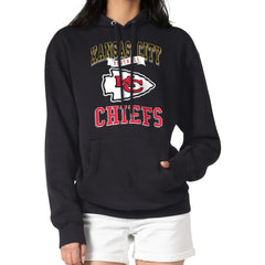 Kansas City Chiefs G-III 4Her by Carl Banks Women's Team Logo Graphic Fleece Tri-Blend Pullover Hoodie - Black sale