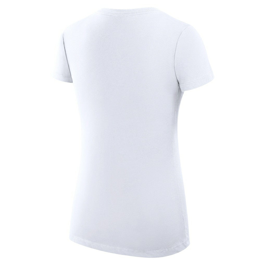 Minnesota Vikings G-III 4Her by Carl Banks Women's Super-Slim Fit Lightweight Team Logo Graphic V-Neck T-Shirt - White for sale