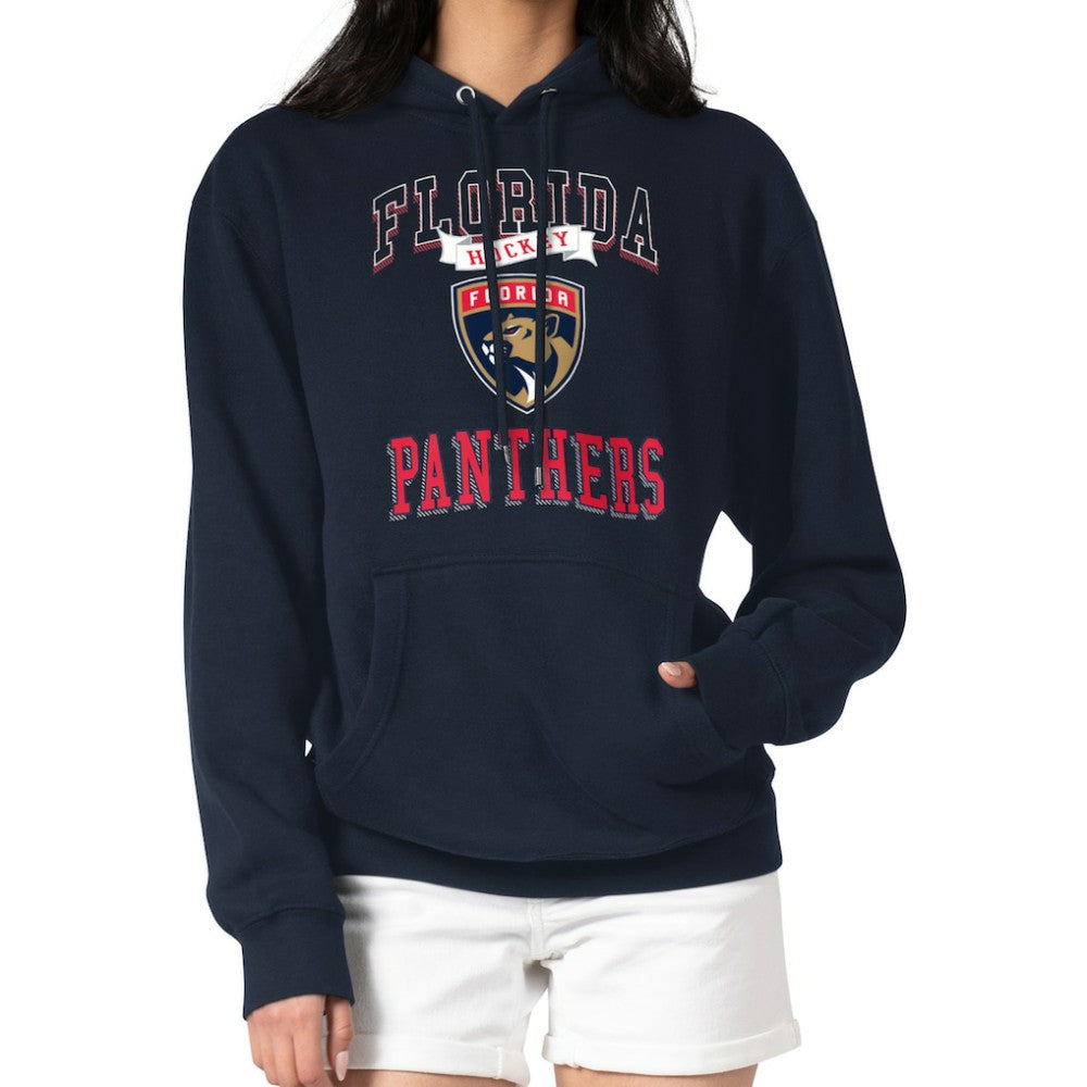 Florida Panthers G-III 4Her by Carl Banks Women's Team Logo Tri-Blend Fleece Pullover Hoodie - Navy Hoodies