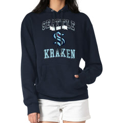 Seattle Kraken G-III 4Her by Carl Banks Women's Team Logo Tri-Blend Fleece Pullover Hoodie - Deep Sea Blue Hoodies