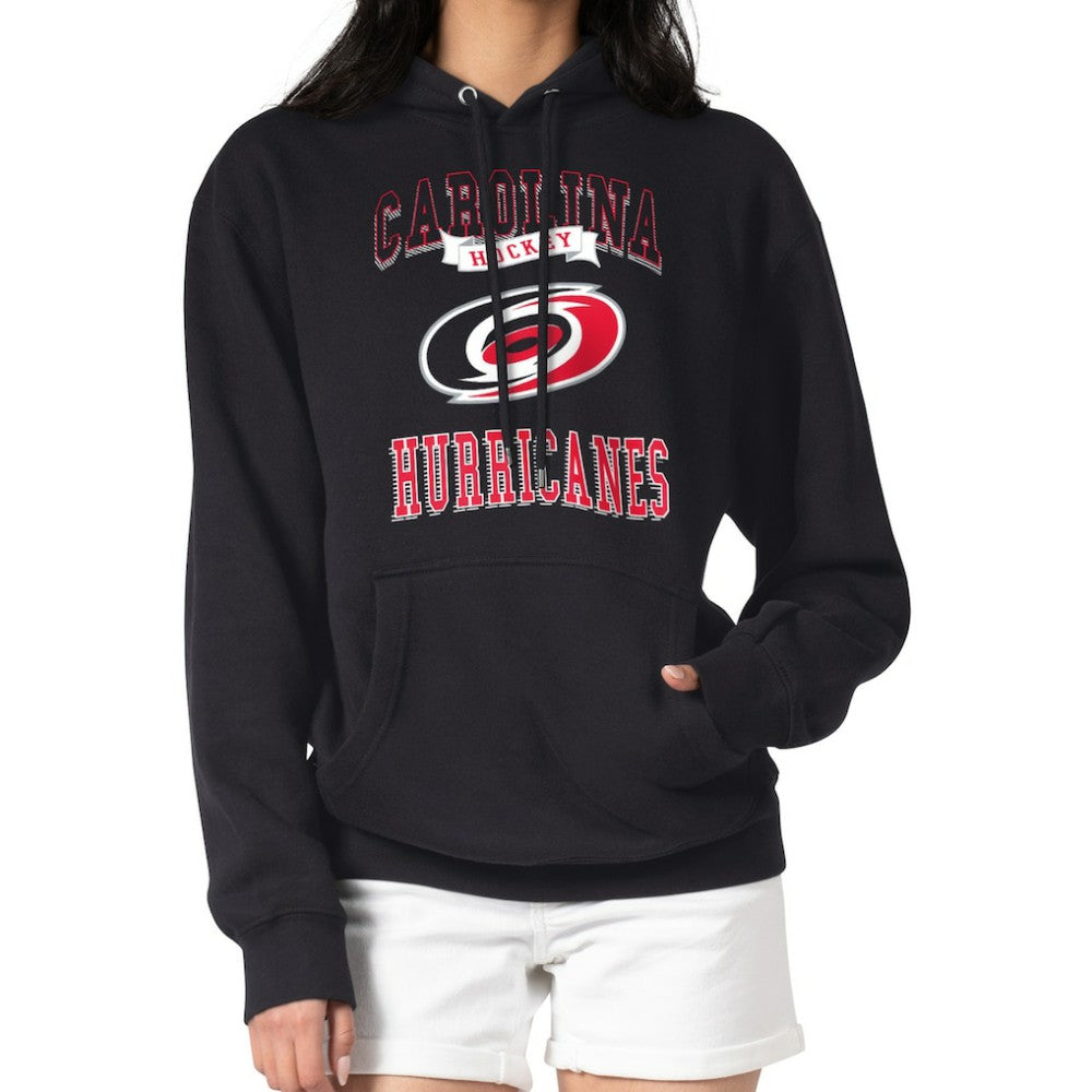 Carolina Hurricanes G-III 4Her by Carl Banks Women's Team Logo Tri-Blend Fleece Pullover Hoodie - Black Hoodies