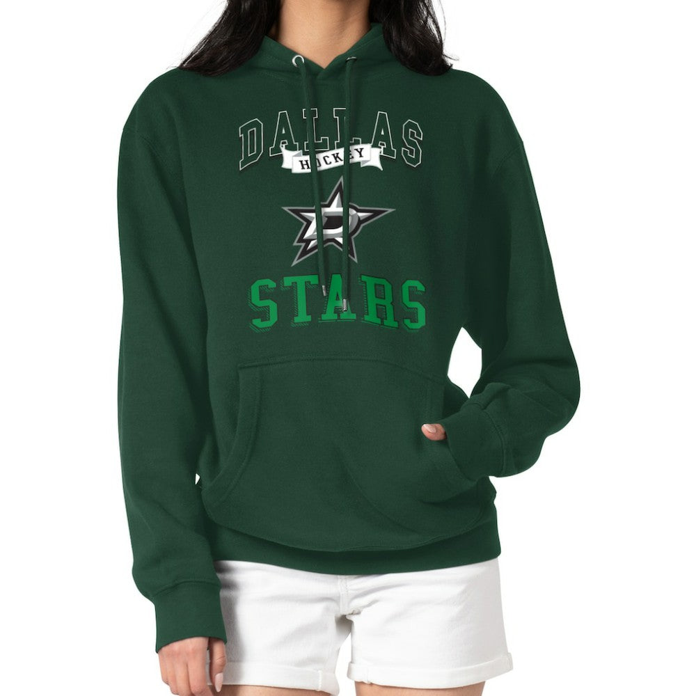 Dallas Stars G-III 4Her by Carl Banks Women's Team Logo Tri-Blend Fleece Pullover Hoodie - Olive Hoodies