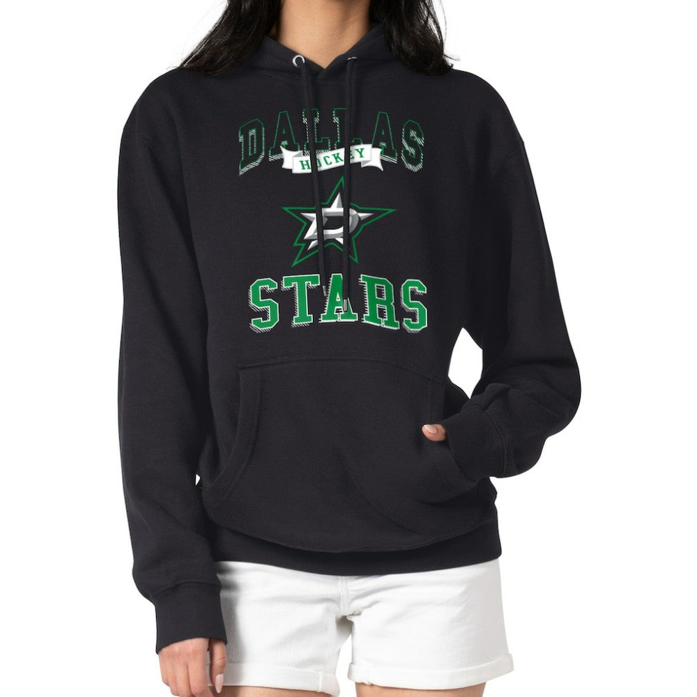 Dallas Stars G-III 4Her by Carl Banks Women's Team Logo Tri-Blend Fleece Pullover Hoodie - Black Hoodies