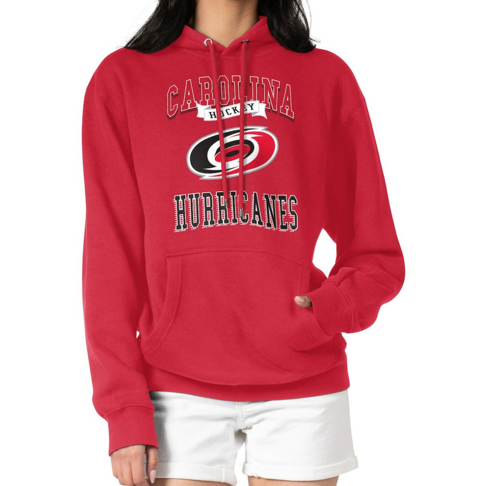 Carolina Hurricanes G-III 4Her by Carl Banks Women's Team Logo Tri-Blend Fleece Pullover Hoodie - Red Hoodies