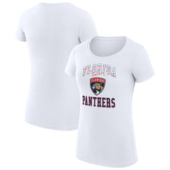 Florida Panthers G-III 4Her by Carl Banks Women's Super-Slim Fit Lightweight Team Logo Graphic T-Shirt - White T-shirts
