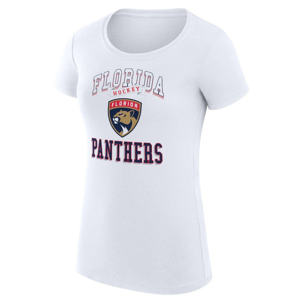 Florida Panthers G-III 4Her by Carl Banks Women's Super-Slim Fit Lightweight Team Logo Graphic T-Shirt - White T-shirts