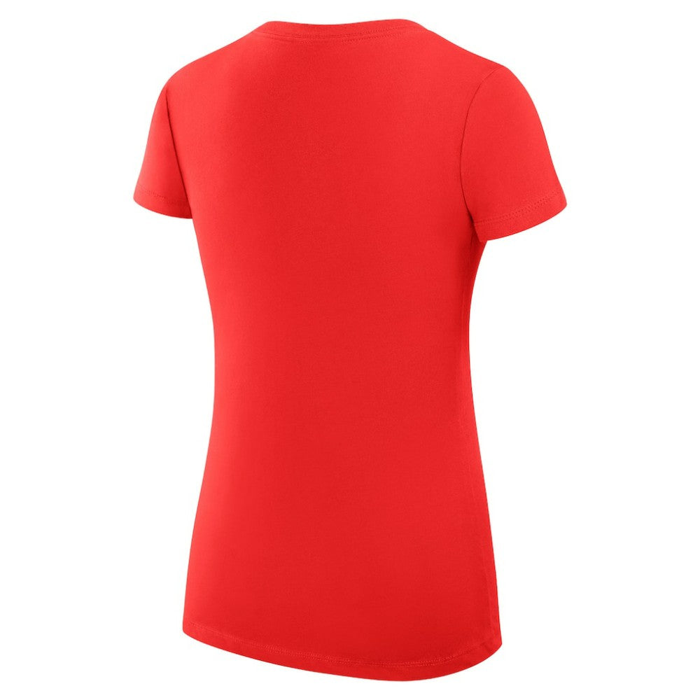 Washington Capitals G-III 4Her by Carl Banks Women's Super-Slim Fit Lightweight Team Logo Graphic V-Neck T-Shirt - Red T-shirts