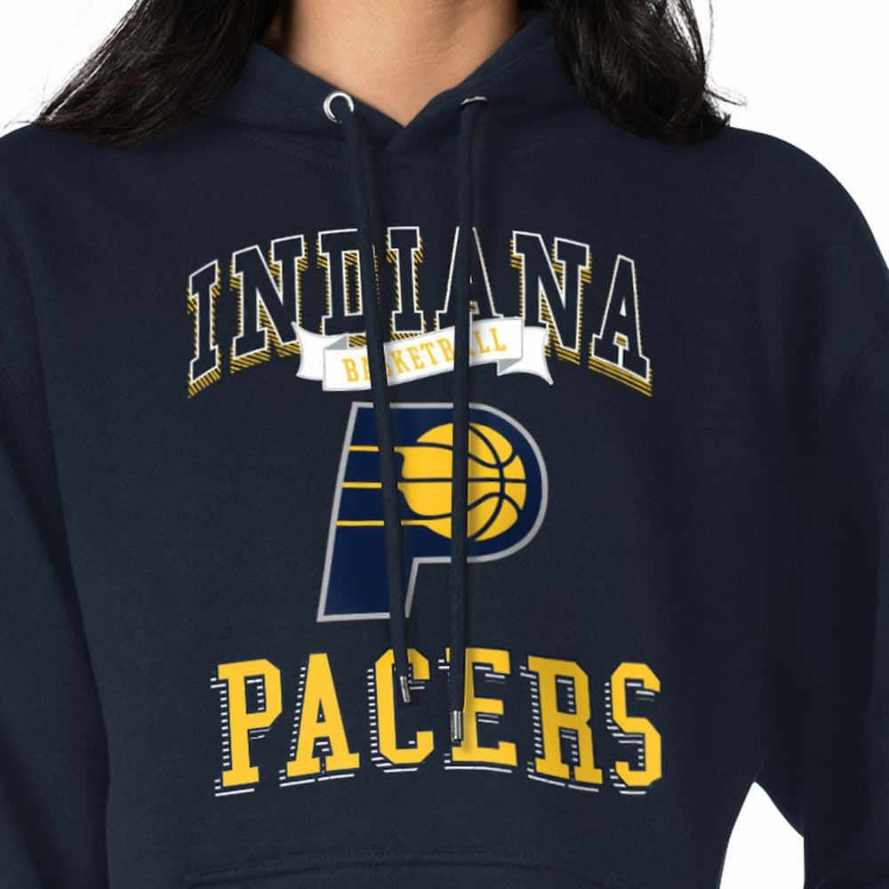 Indiana Pacers G-III 4Her by Carl Banks Women's Graphic Fleece Pullover Hoodie - Navy sale