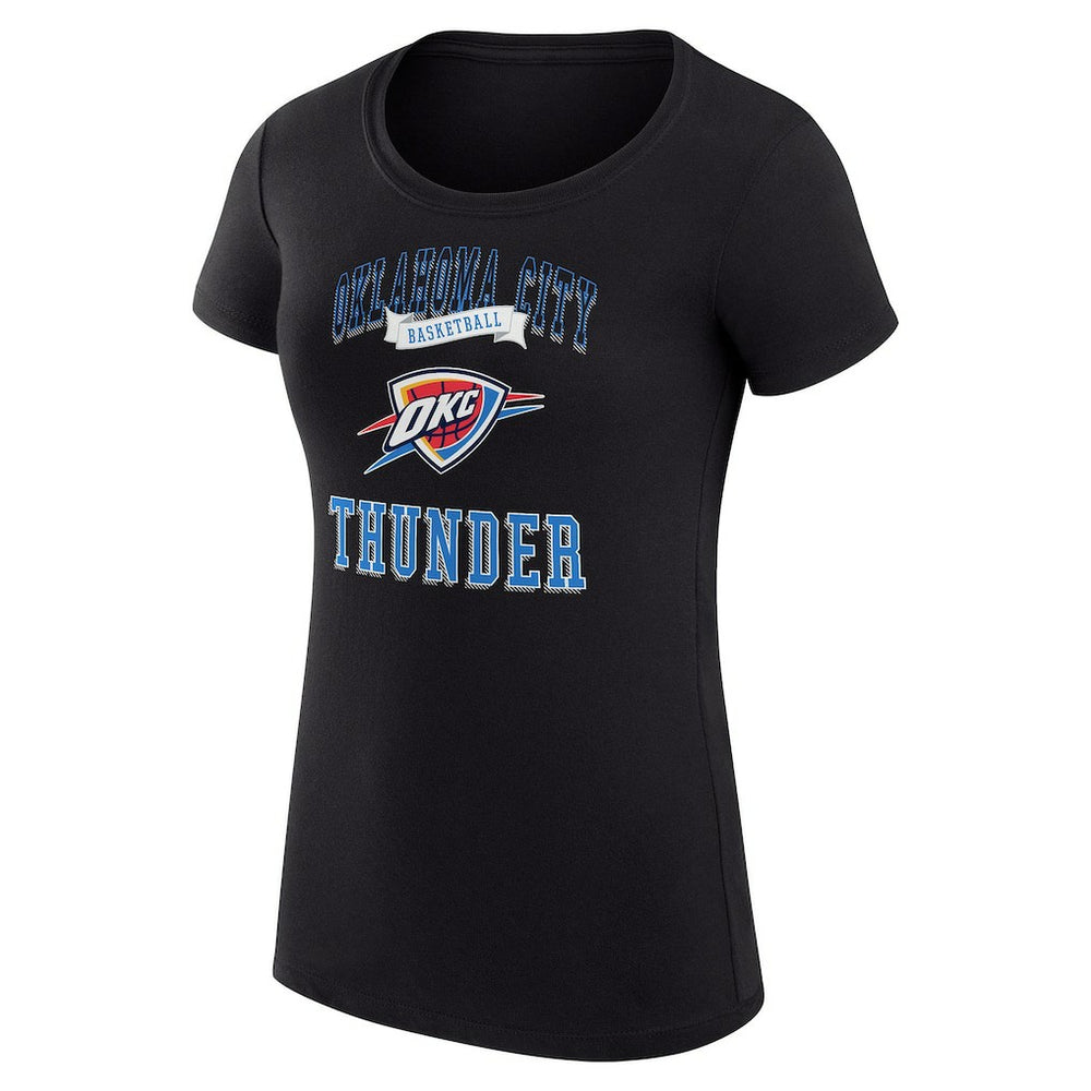 Oklahoma City Thunder G-III 4Her by Carl Banks Women's Super-Slim Fit Lightweight Team Logo T-Shirt - Black for sale