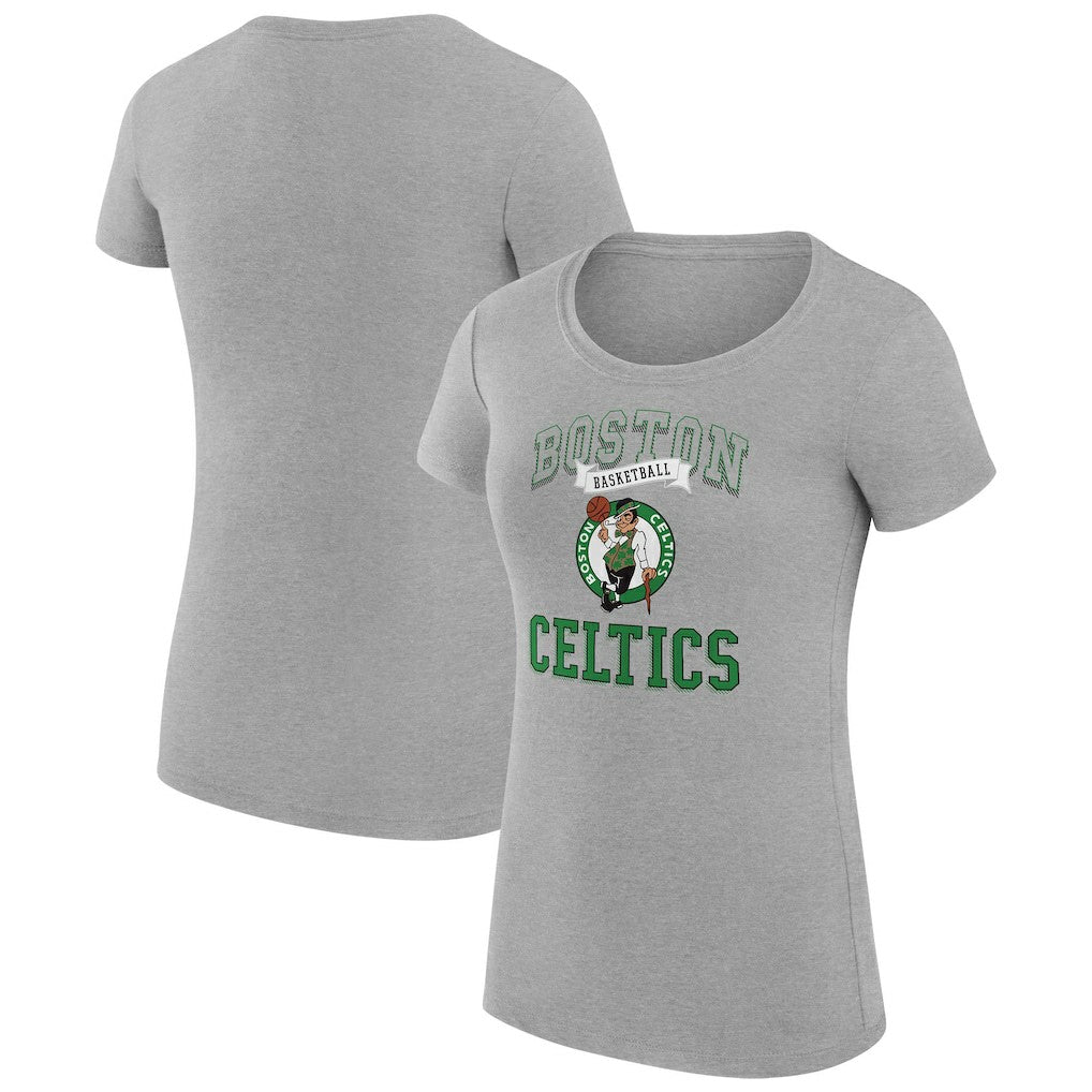 Boston Celtics G-III 4Her by Carl Banks Women's Super-Slim Fit Lightweight Team Logo T-Shirt - Heather Gray online