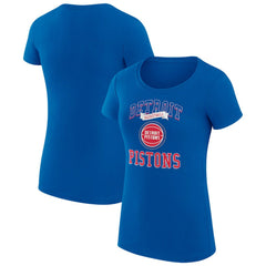 Detroit Pistons G-III 4Her by Carl Banks Women's Super-Slim Fit Lightweight Team Logo T-Shirt sale - Blue outlet
