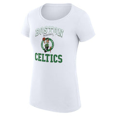 Boston Celtics G-III 4Her by Carl Banks Women's Super-Slim Fit Lightweight Team Logo T-Shirt - White discount