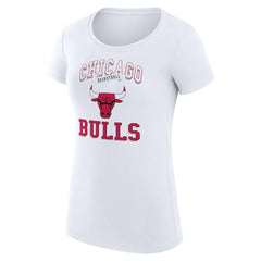 Chicago Bulls G-III 4Her by Carl Banks Women's Super-Slim Fit Lightweight Team Logo T-Shirt sale - White sale