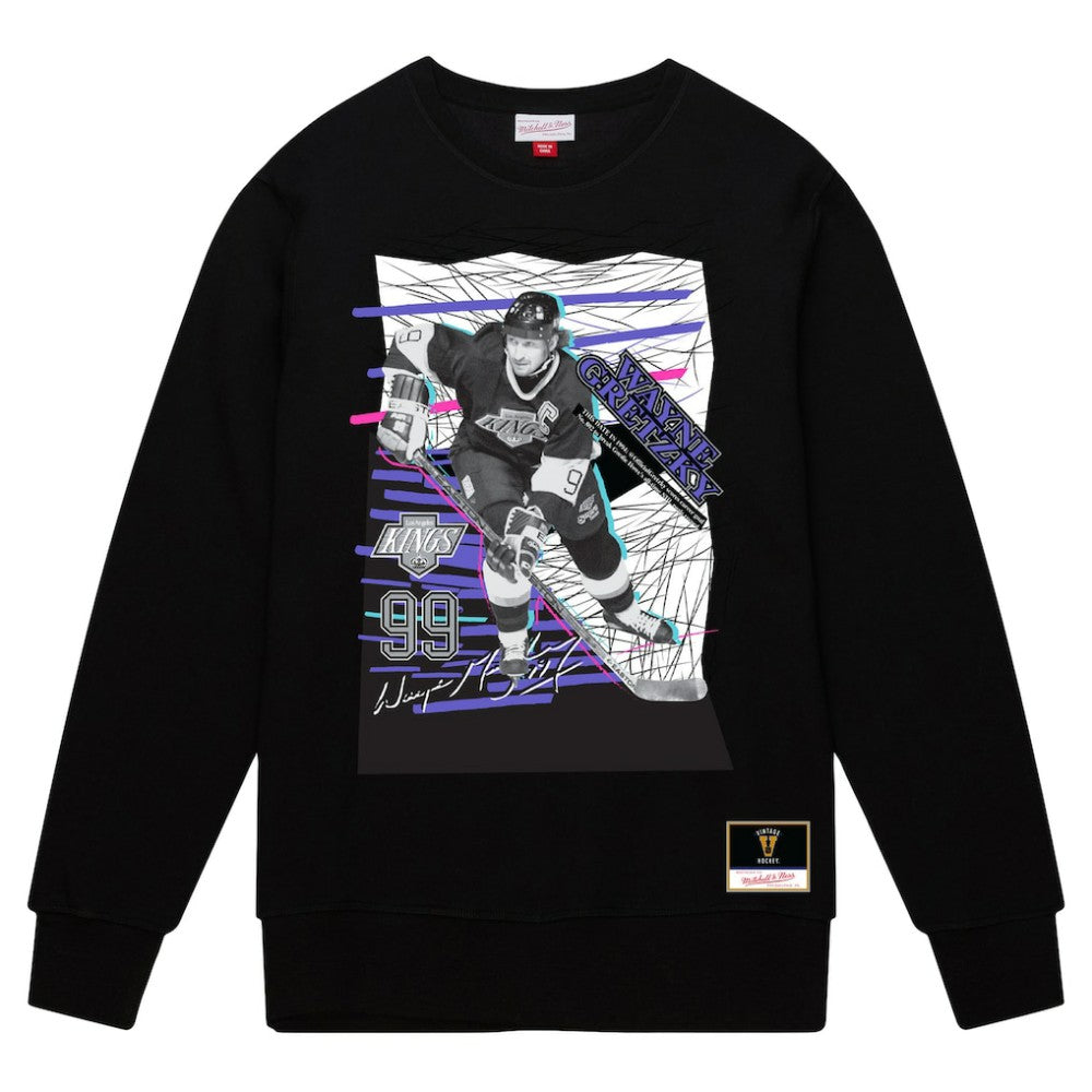 Wayne Gretzky Los Angeles Kings Mitchell & Ness Streak Pullover Sweatshirt - Black Sweatshirts