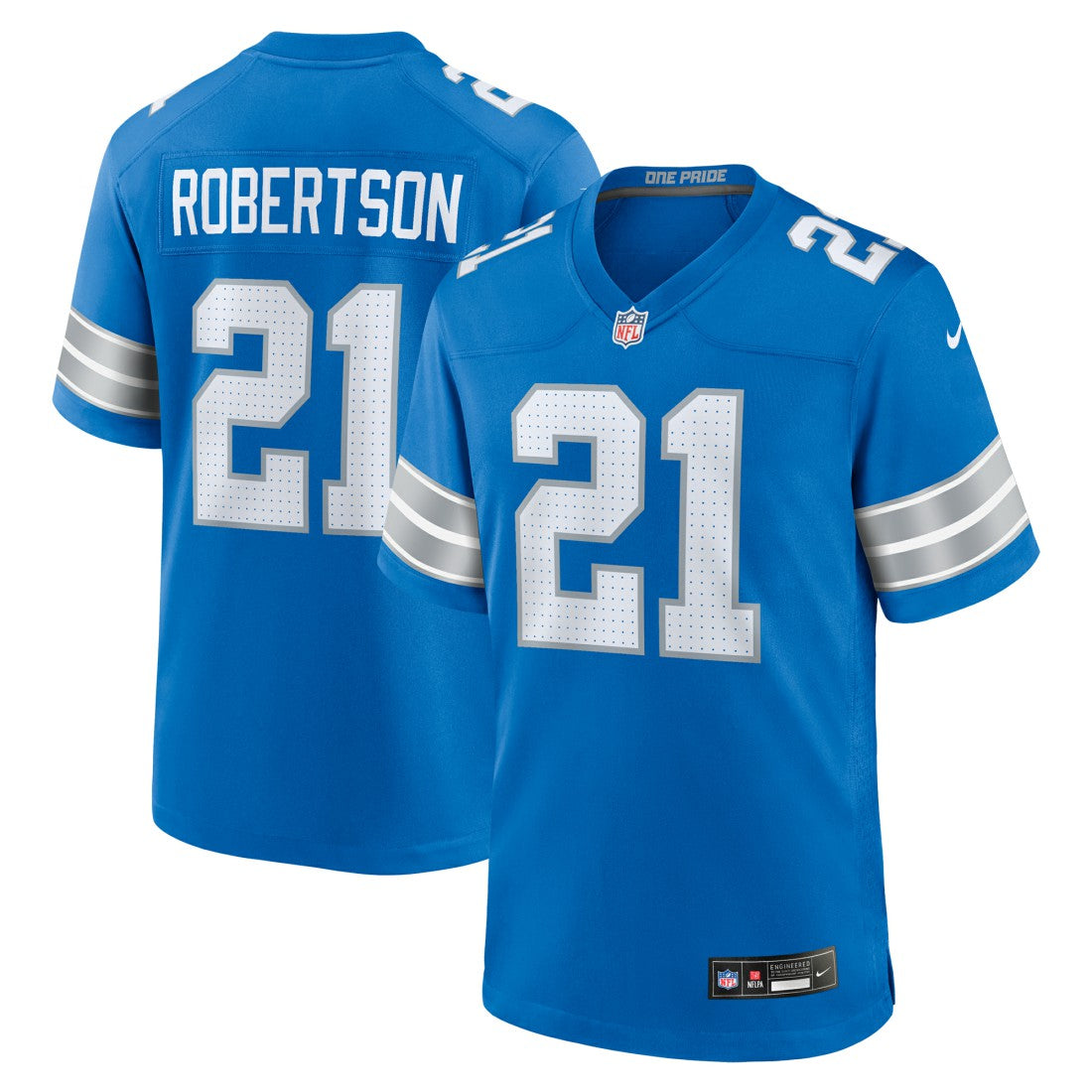 Amik Robertson Detroit Lions Game Jersey - Blue online