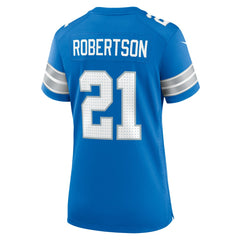 Amik Robertson Detroit Lions Women's Team Game Jersey - Blue for sale