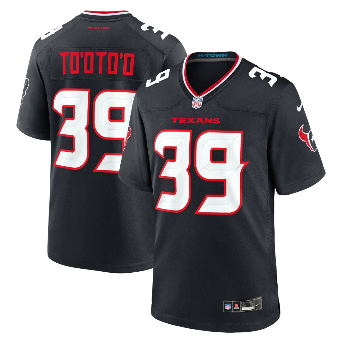 Henry To'oto'o Houston Texans Team Game Jersey - Navy discount