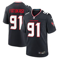 Folorunso Fatukasi Houston Texans Team Game Jersey - Navy sale