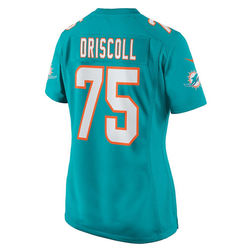 Jack Driscoll Miami Dolphins Women's Team Game Jersey - Aqua on sale