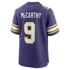 J.J. McCarthy Minnesota Vikings 2nd Alternate Player Game Jersey - Purple outlet