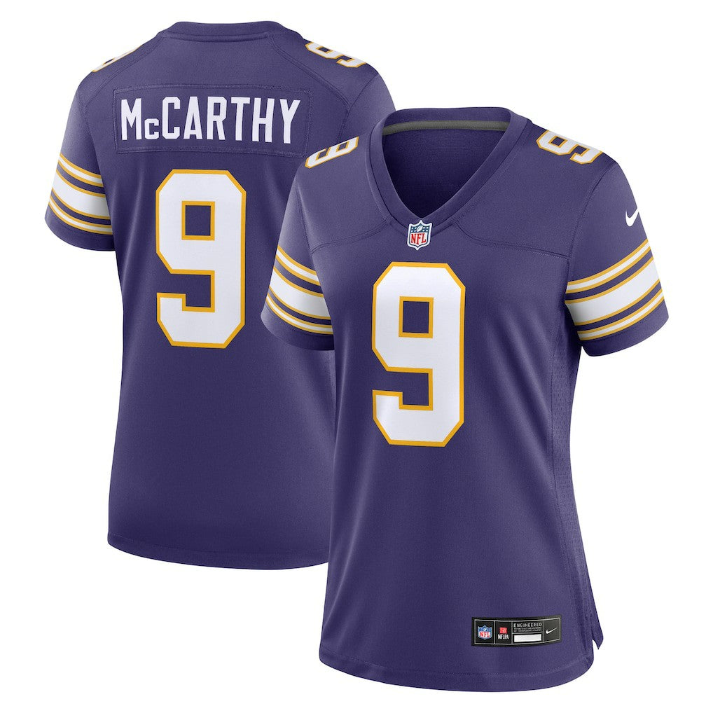 J.J. McCarthy Minnesota Vikings Women's 2nd Alternate Player Game Jersey - Purple cheap