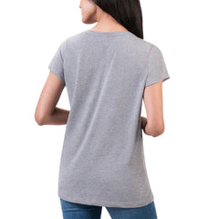 Houston Texans G-III 4Her by Carl Banks Women's Super-Slim Fit Lightweight H-Town V-Neck T-Shirt - Heather Gray outlet