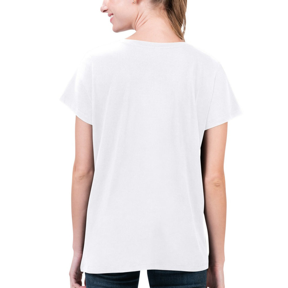 Houston Texans G-III 4Her by Carl Banks Women's Super-Slim Fit Lightweight H-Town V-Neck T-Shirt - White sale