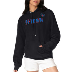 Houston Texans G-III 4Her by Carl Banks Women's H-Town Fleece Pullover Hoodie - Black sale