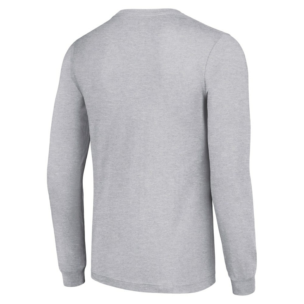 Pittsburgh Penguins Starter Shield Long Sleeve Graphic T-Shirt - Heather Gray T-shirts