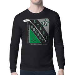 Dallas Stars Starter Shield Long Sleeve Graphic T-Shirt - Black T-shirts